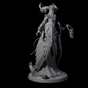 Flowing Owl Worshipping Cultist A Miniature for Dungeons and Dragons, Pathfinder or other TTRPGs