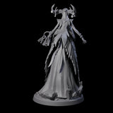 Flowing Owl Worshipping Cultist A Miniature for Dungeons and Dragons, Pathfinder or other TTRPGs