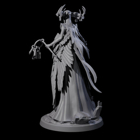 Flowing Owl Worshipping Cultist A Miniature for Dungeons and Dragons, Pathfinder or other TTRPGs