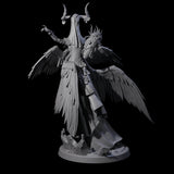 Flowing Owl Worshipping Cultist B Miniature for Dungeons and Dragons, Pathfinder or other TTRPGs