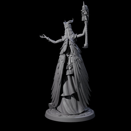 Flowing Owl Worshipping Cultist C Miniature for Dungeons and Dragons, Pathfinder or other TTRPGs