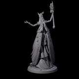 Flowing Owl Worshipping Cultist C Miniature for Dungeons and Dragons, Pathfinder or other TTRPGs