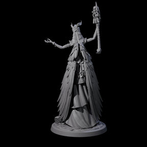 Flowing Owl Worshipping Cultist C Miniature for Dungeons and Dragons, Pathfinder or other TTRPGs