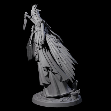 Flowing Owl Worshipping Cultist D Miniature for Dungeons and Dragons, Pathfinder or other TTRPGs