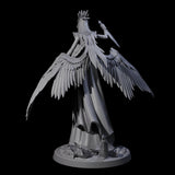 Flowing Owl Worshipping Cultist D Miniature for Dungeons and Dragons, Pathfinder or other TTRPGs