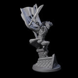 Fluttering Dragonborn Rogue Miniature for Dungeons and Dragons, Pathfinder or other TTRPGs