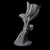 Fluttering Dragonborn Rogue Miniature for Dungeons and Dragons, Pathfinder or other TTRPGs