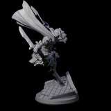 Fluttering Dragonborn Rogue Miniature for Dungeons and Dragons, Pathfinder or other TTRPGs