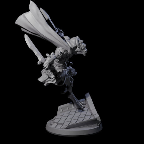 Fluttering Dragonborn Rogue Miniature for Dungeons and Dragons, Pathfinder or other TTRPGs