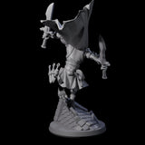 Fluttering Dragonborn Rogue Miniature for Dungeons and Dragons, Pathfinder or other TTRPGs