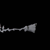 Flying Broomstick A Miniature for Dungeons and Dragons, Pathfinder or other TTRPGs