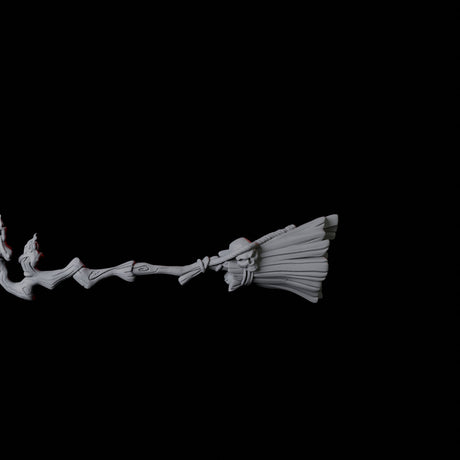 Flying Broomstick A Miniature for Dungeons and Dragons, Pathfinder or other TTRPGs