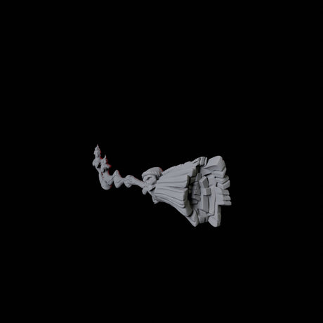Flying Broomstick A Miniature for Dungeons and Dragons, Pathfinder or other TTRPGs