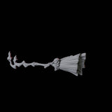 Flying Broomstick A Miniature for Dungeons and Dragons, Pathfinder or other TTRPGs