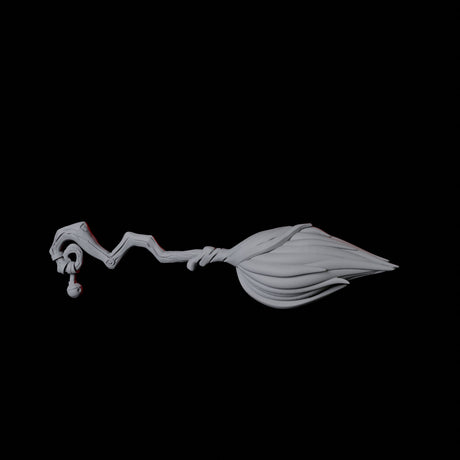 Flying Broomstick B Miniature for Dungeons and Dragons, Pathfinder or other TTRPGs