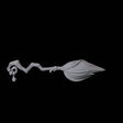 Flying Broomstick B Miniature for Dungeons and Dragons, Pathfinder or other TTRPGs