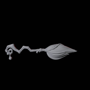 Flying Broomstick B Miniature for Dungeons and Dragons, Pathfinder or other TTRPGs