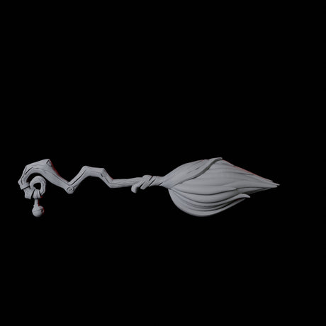 Flying Broomstick B Miniature for Dungeons and Dragons, Pathfinder or other TTRPGs