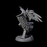 Flying Celestial Pin-up Miniature for Dungeons and Dragons, Pathfinder or other TTRPGs