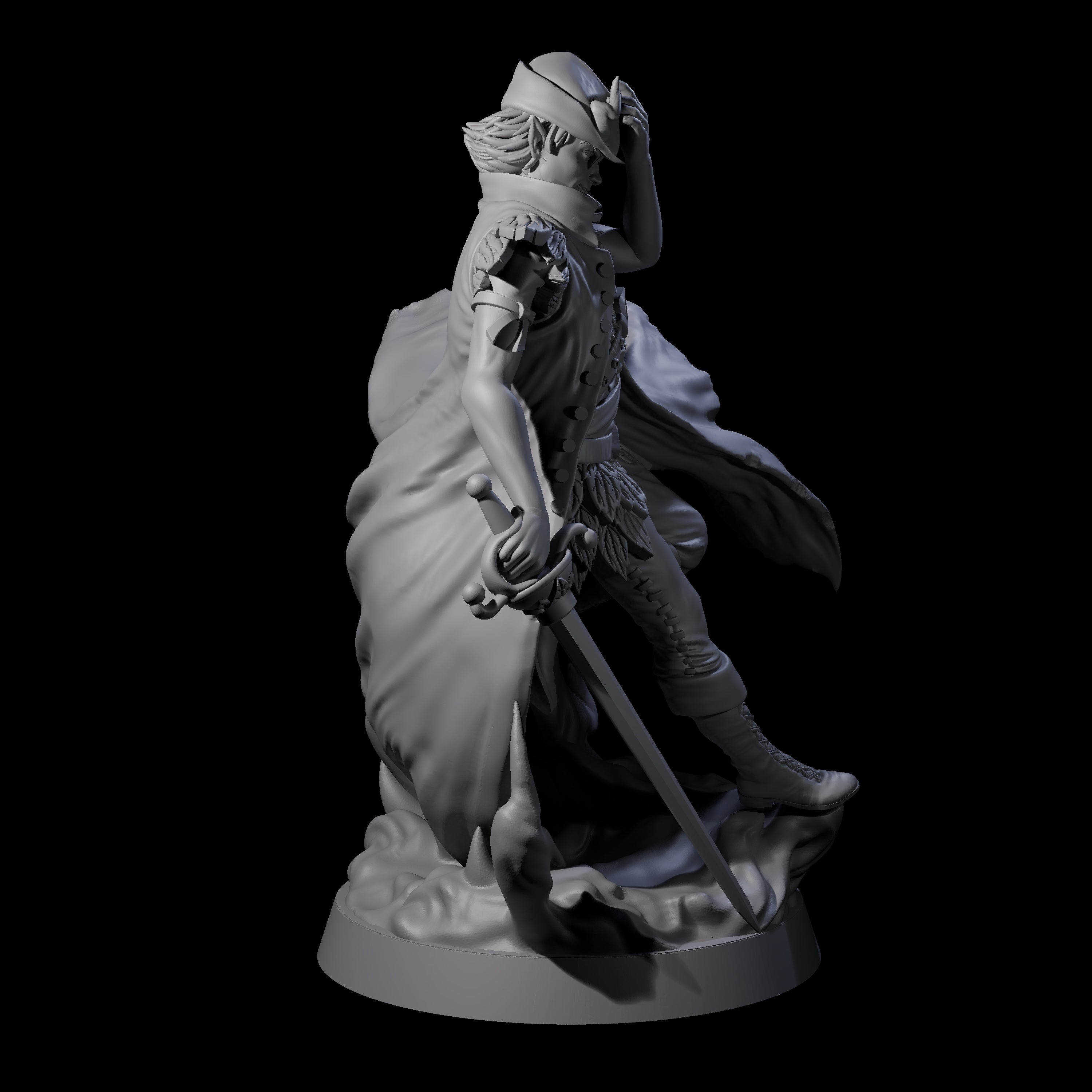 Flying Fae Man Boy Miniature for Dungeons and Dragons, Pathfinder or other TTRPGs