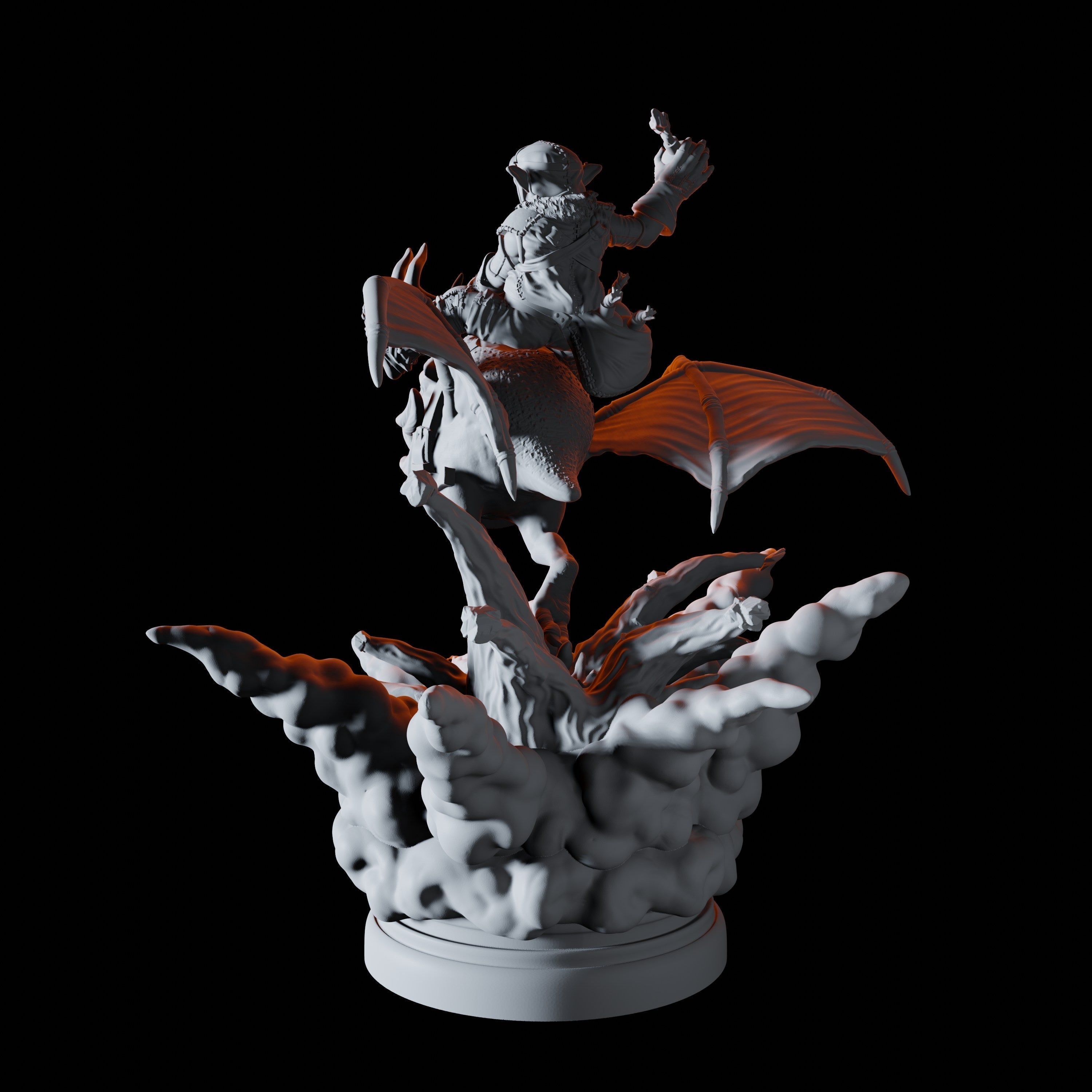 Flying Goblin Bombardier Miniature B for Dungeons and Dragons - Myth Forged