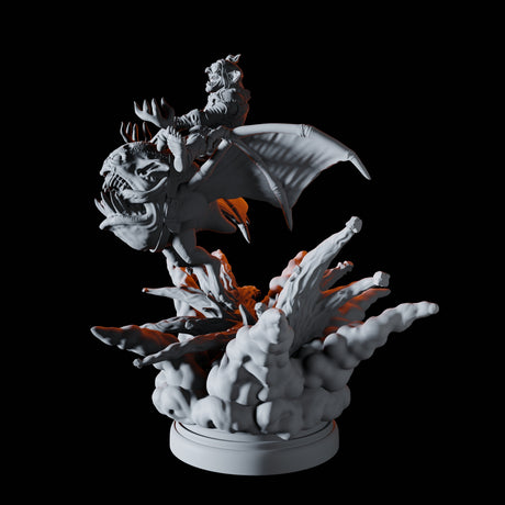 Flying Goblin Bombardier B Miniature for Dungeons and Dragons, Pathfinder or other TTRPGs
