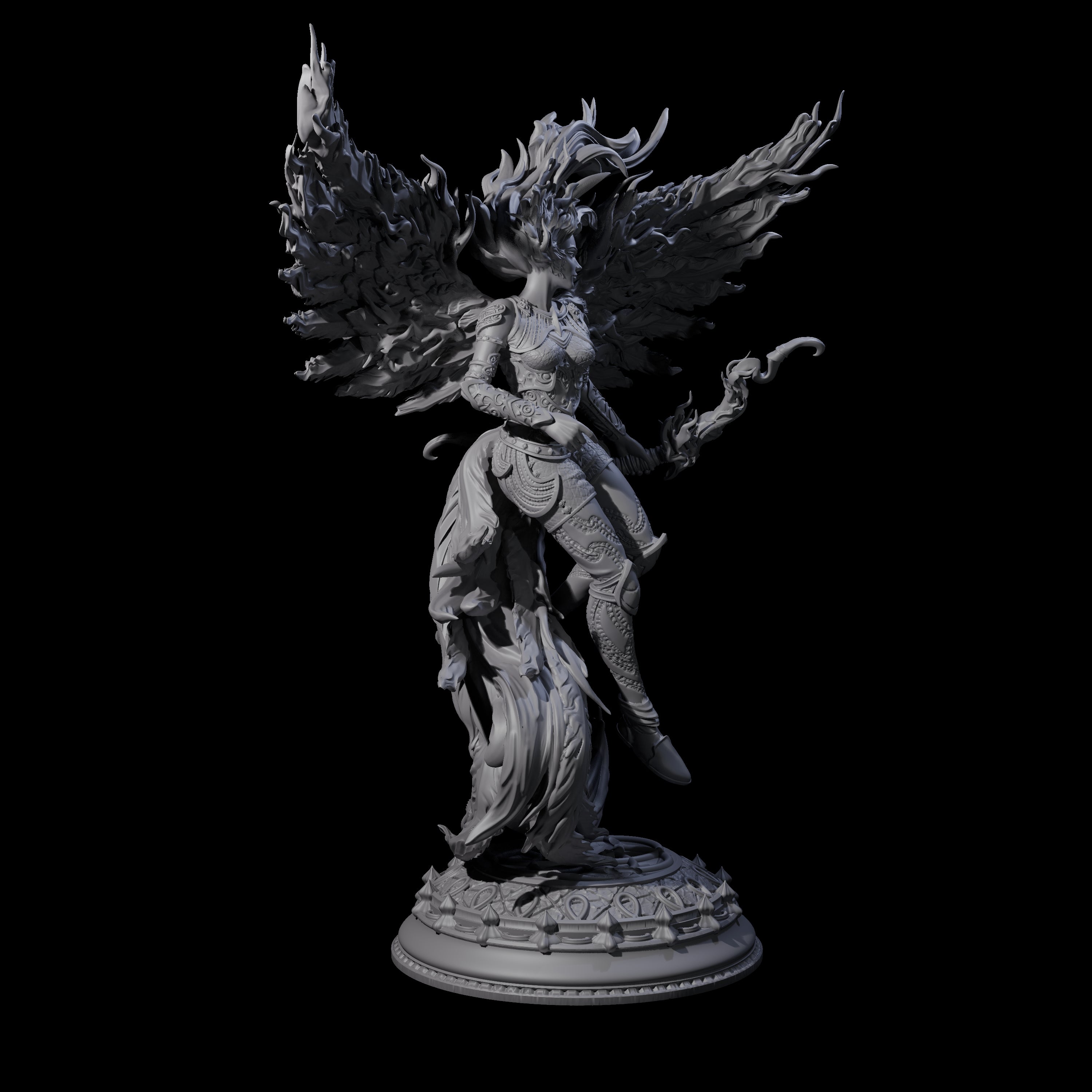 Flying Harpy Miniature for Dungeons and Dragons, Pathfinder or other TTRPGs