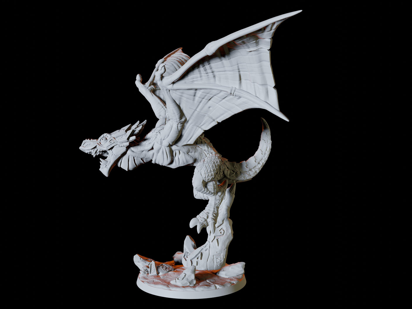 Flying Lizard Miniature for Dungeons and Dragons, Pathfinder or other TTRPGs