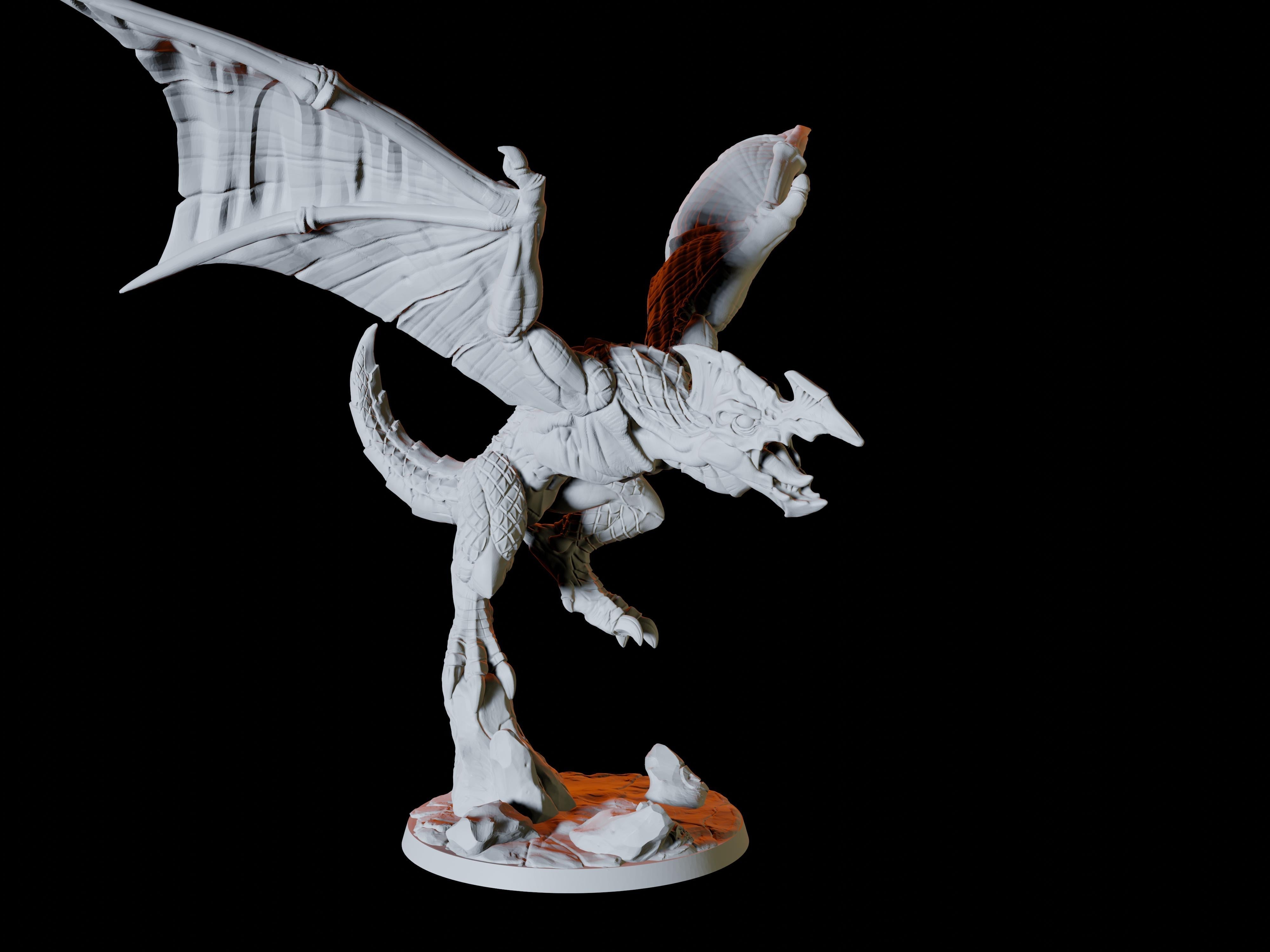 Flying Lizard Miniature for Dungeons and Dragons - Myth Forged