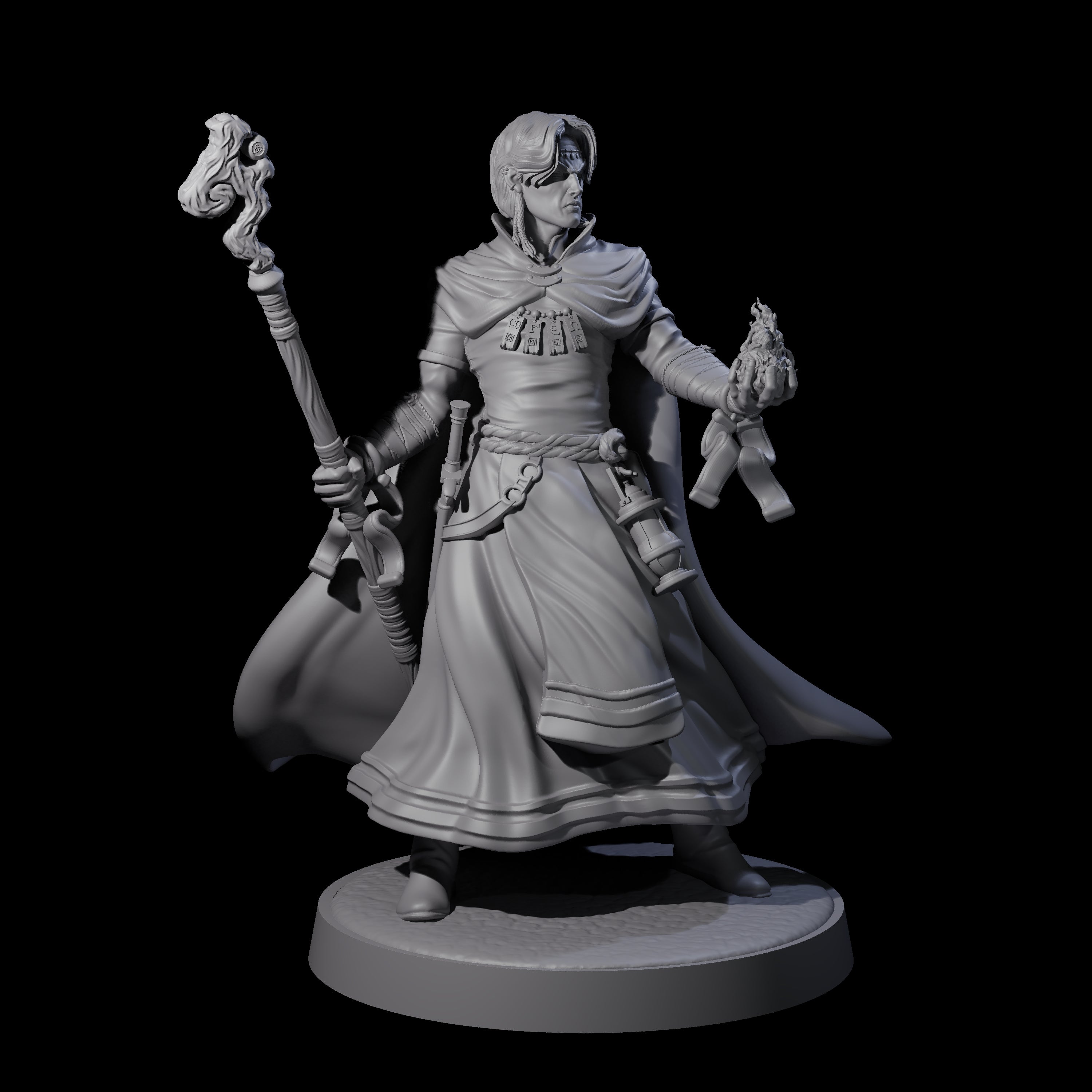 Flynn - Elegant Wizard Miniature for Dungeons and Dragons, Pathfinder or other TTRPGs