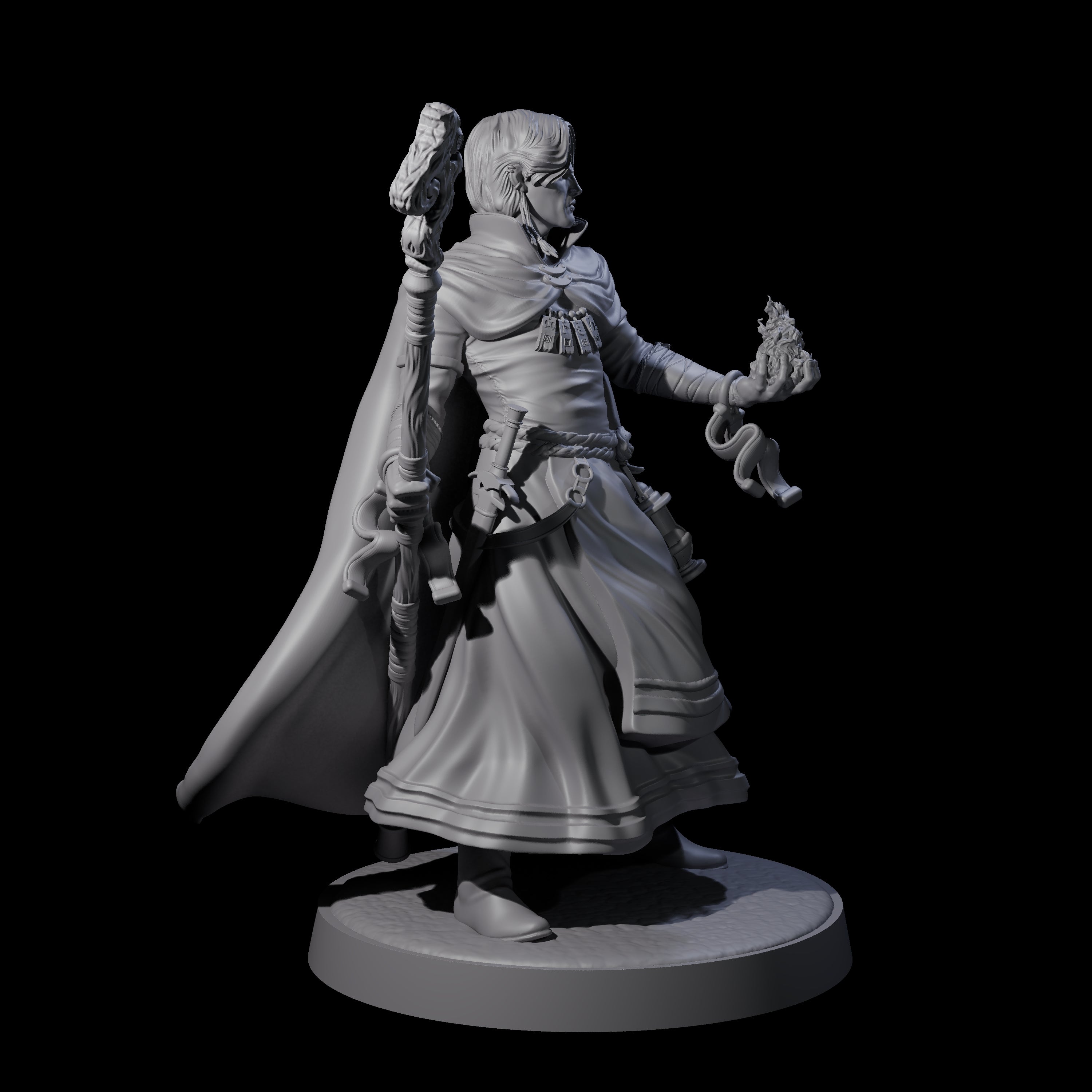 Flynn - Elegant Wizard Miniature for Dungeons and Dragons, Pathfinder or other TTRPGs