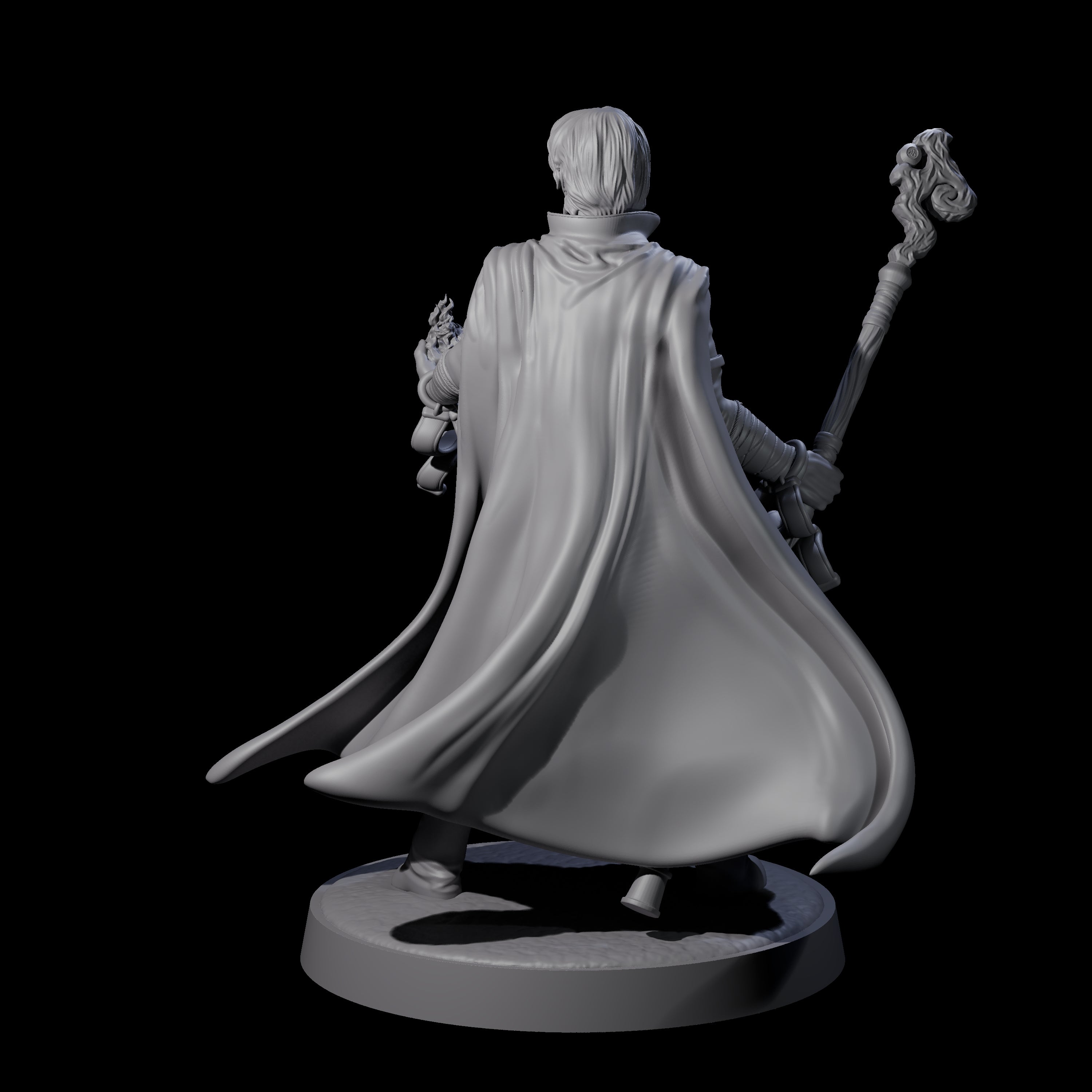 Flynn - Elegant Wizard Miniature for Dungeons and Dragons, Pathfinder or other TTRPGs