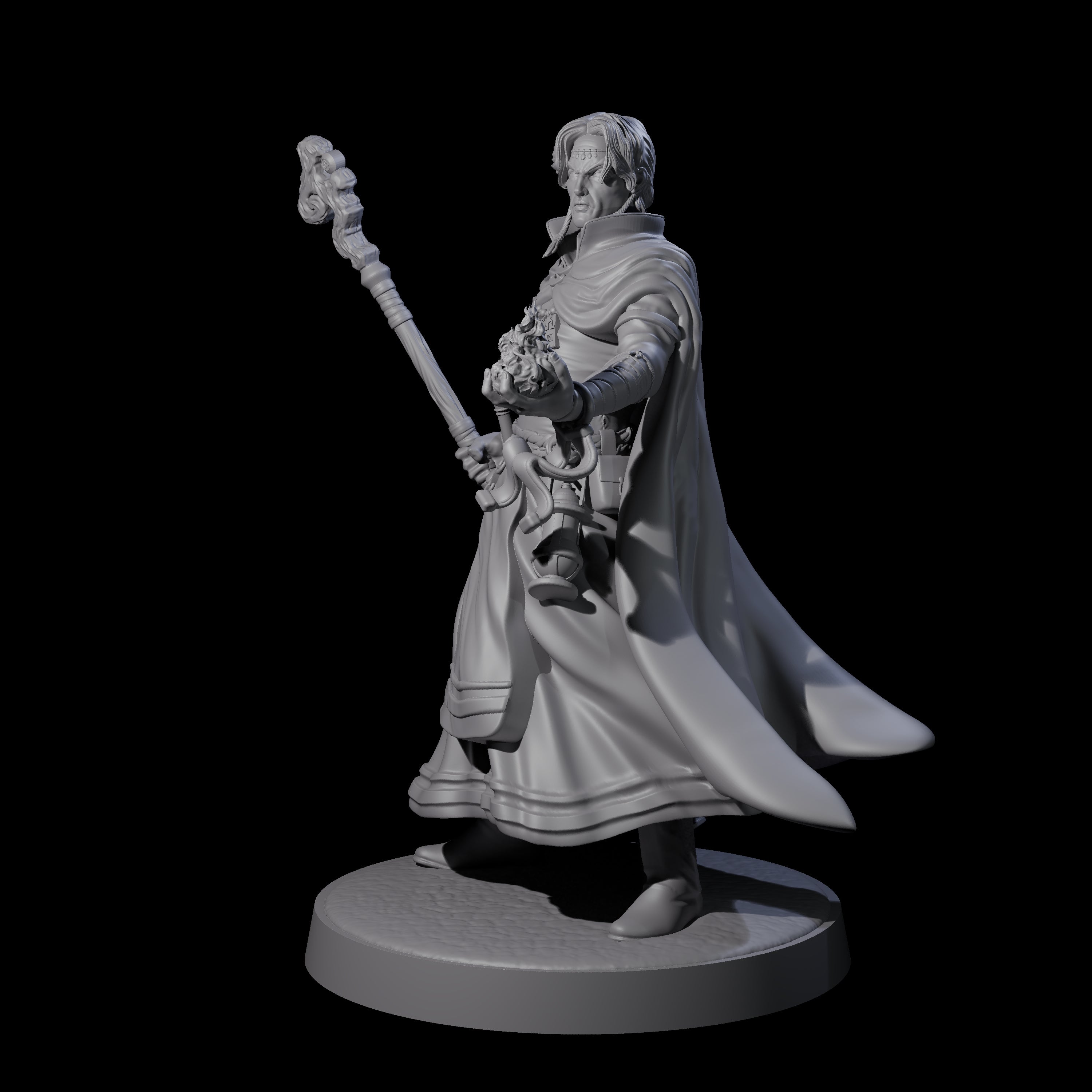 Flynn - Elegant Wizard Miniature for Dungeons and Dragons, Pathfinder or other TTRPGs