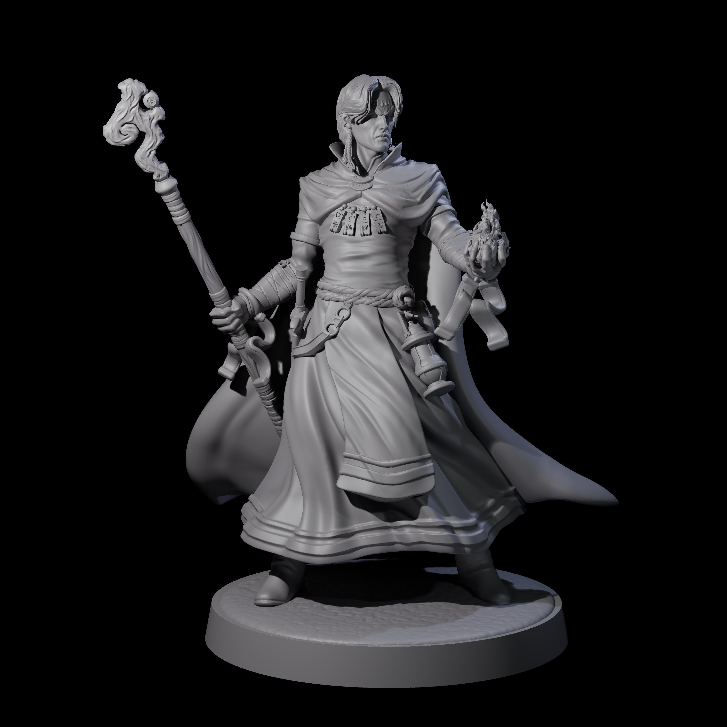 Flynn - Elegant Wizard Miniature for Dungeons and Dragons, Pathfinder or other TTRPGs