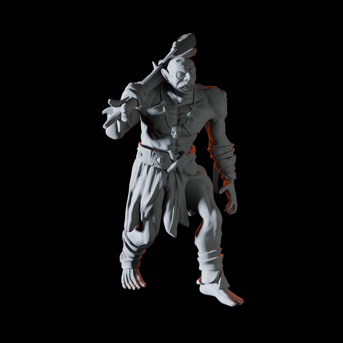 Fomorian Warrior A Miniature for Dungeons and Dragons, Pathfinder or other TTRPGs