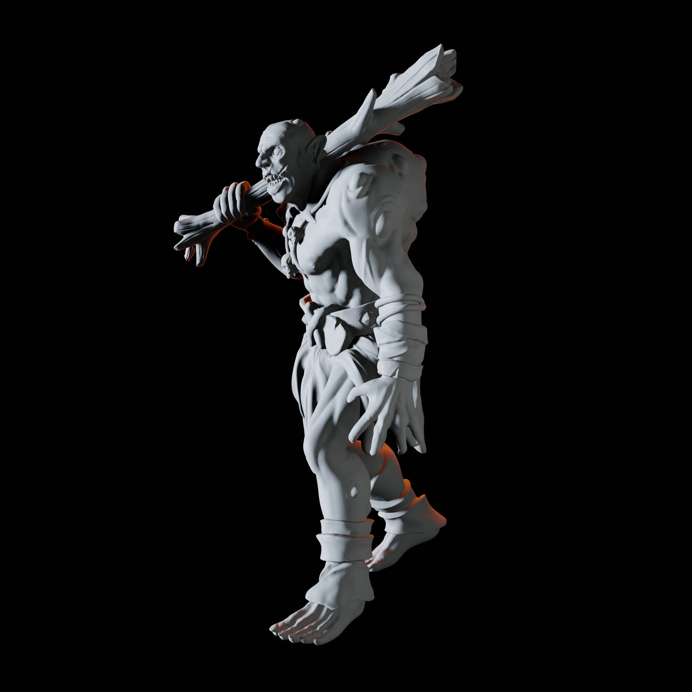 Fomorian Warrior A Miniature for Dungeons and Dragons, Pathfinder or other TTRPGs