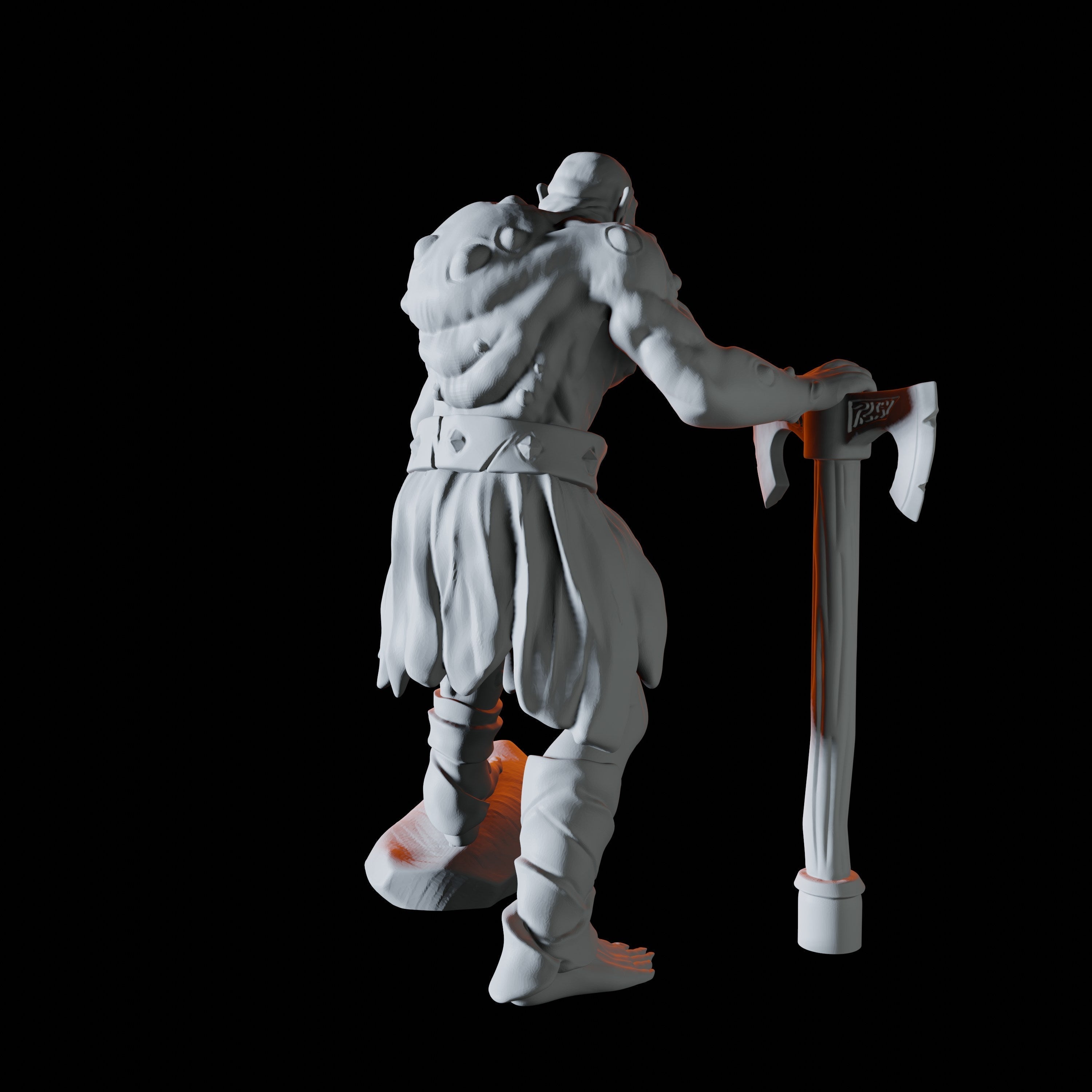 Fomorian Warrior B Miniature for Dungeons and Dragons - Myth Forged