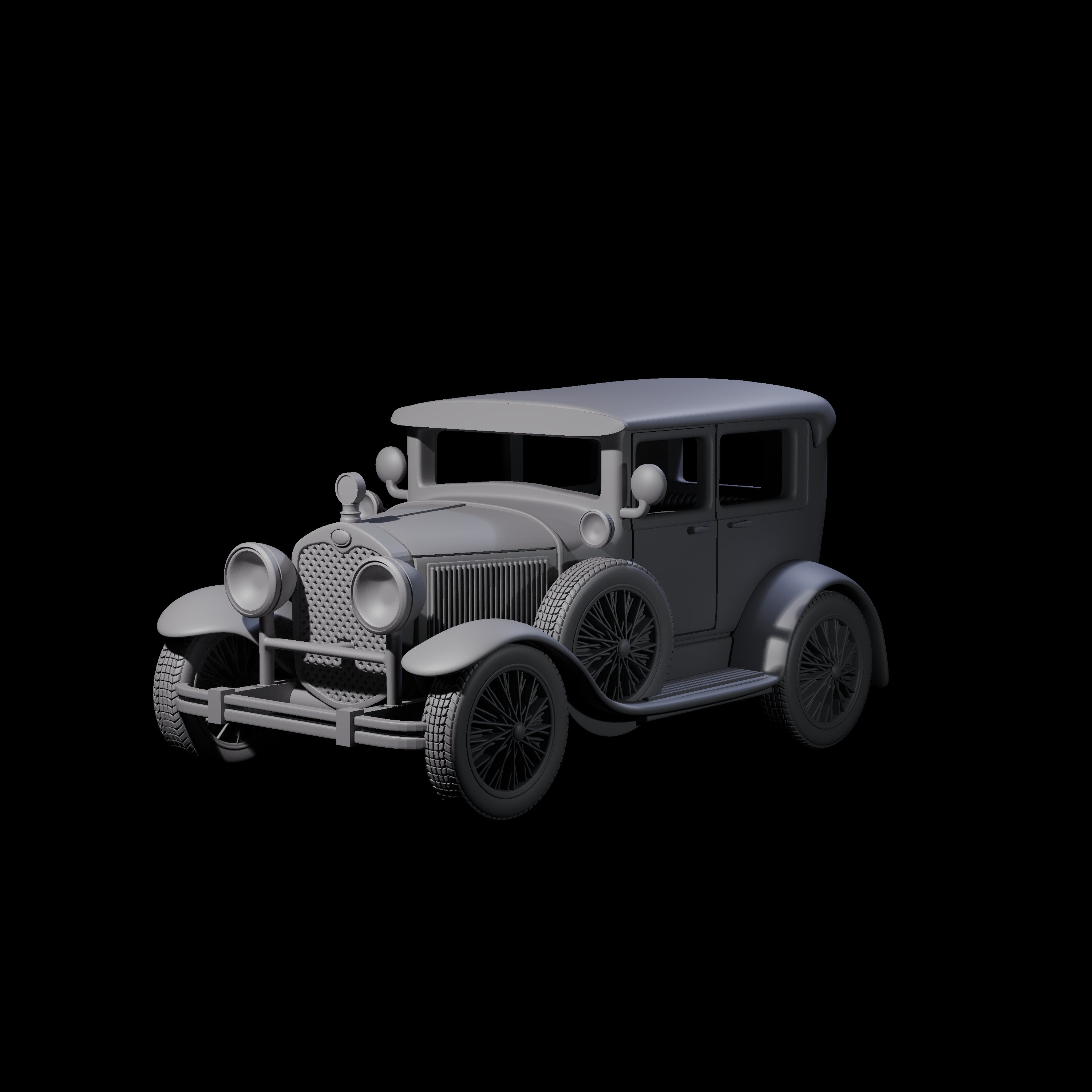 Ford Model A Car Miniature for Dungeons and Dragons, Pathfinder or other TTRPGs