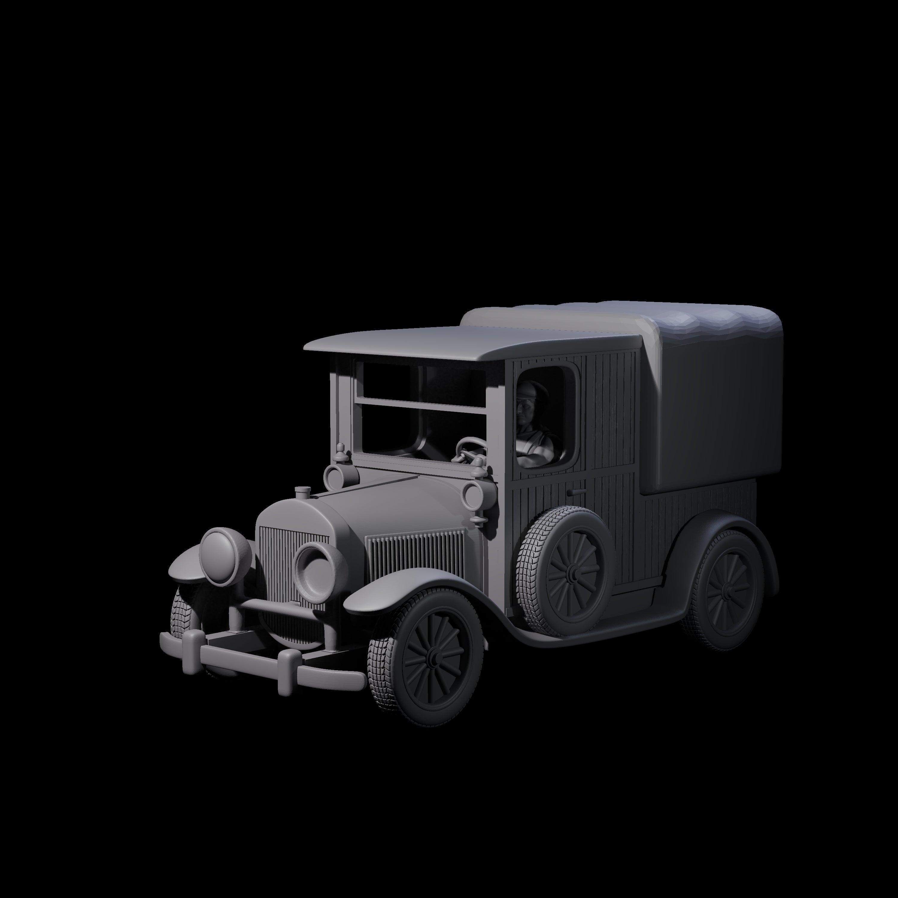 Ford Model T Truck Miniature for Dungeons and Dragons, Pathfinder or other TTRPGs