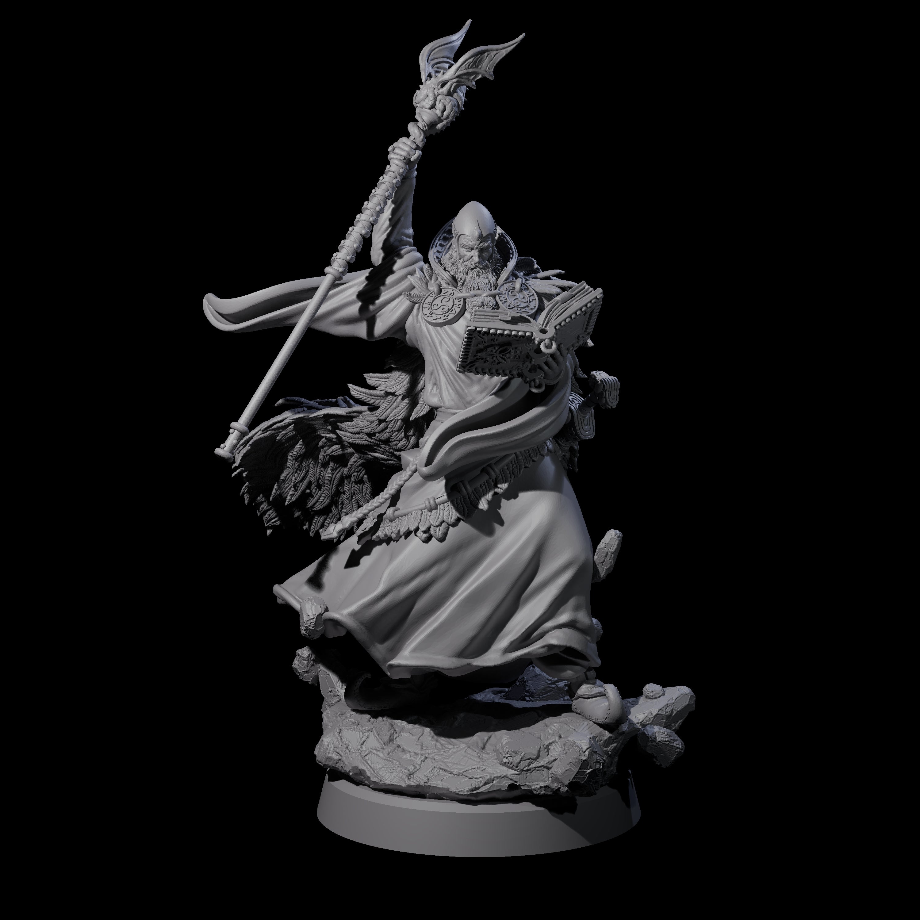 Forest Archmage Miniature for Dungeons and Dragons, Pathfinder or other TTRPGs