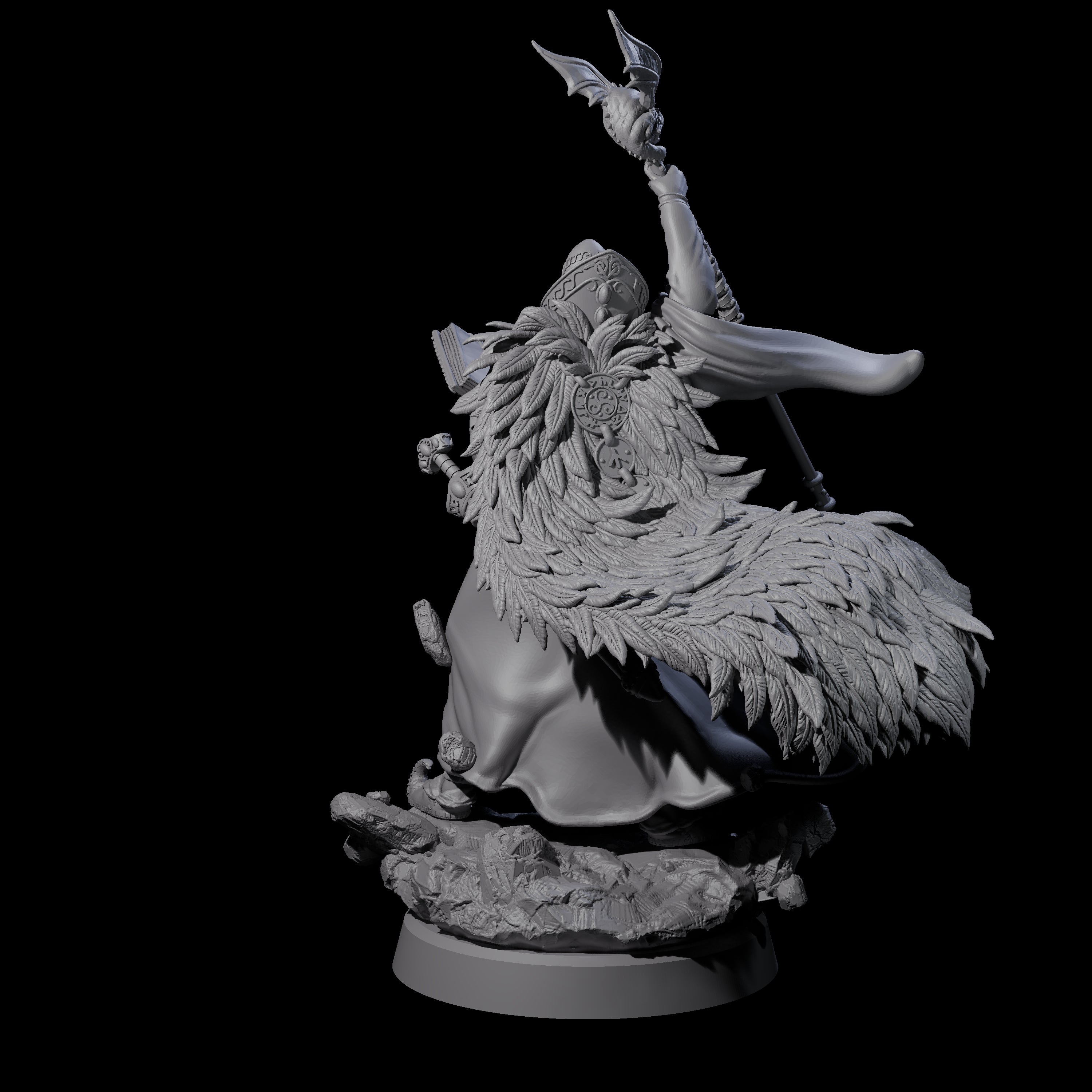 Forest Archmage Miniature for Dungeons and Dragons, Pathfinder or other TTRPGs