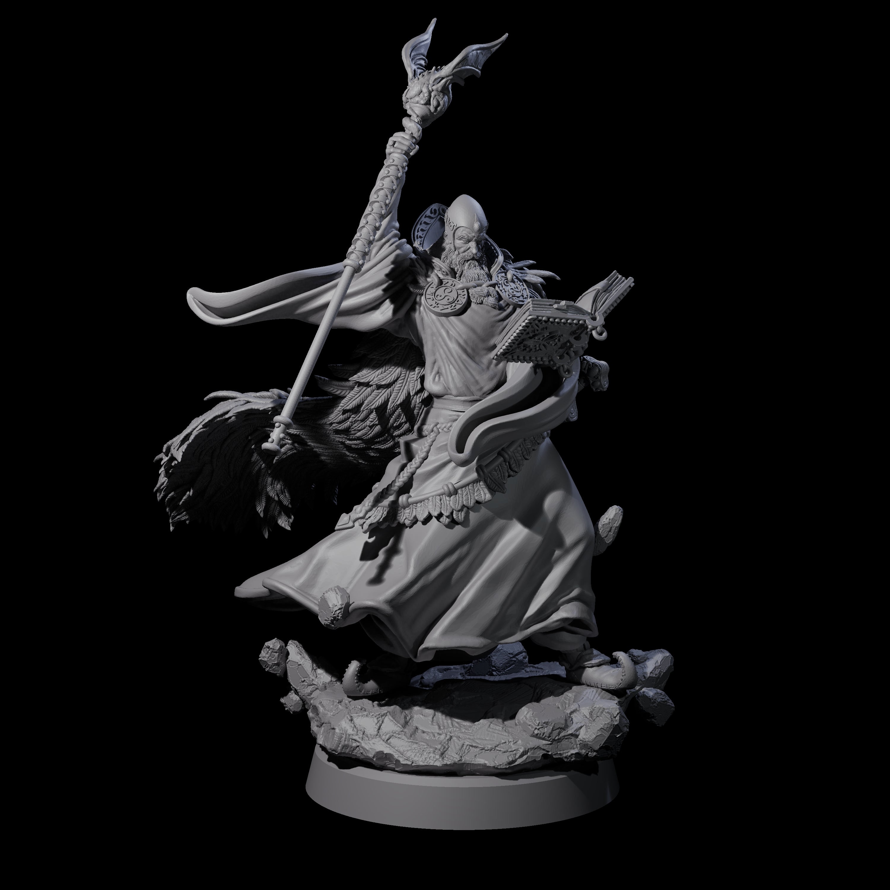 Forest Archmage Miniature for Dungeons and Dragons, Pathfinder or other TTRPGs