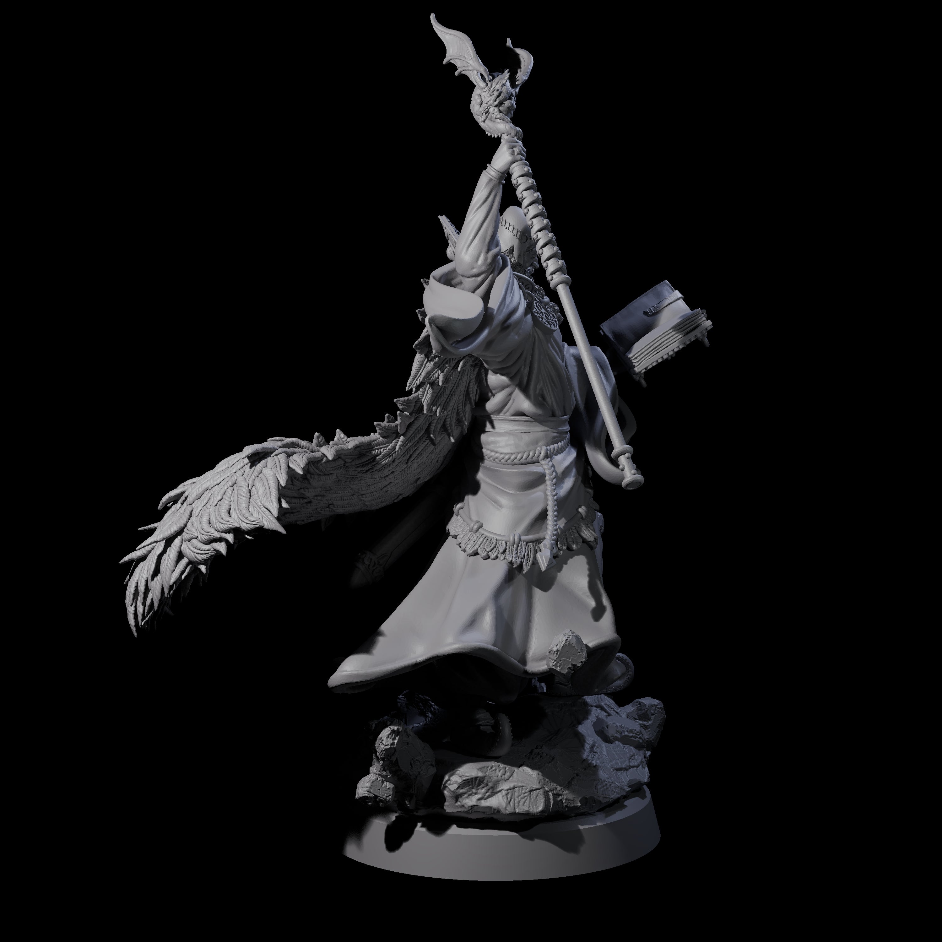 Forest Archmage Miniature for Dungeons and Dragons, Pathfinder or other TTRPGs