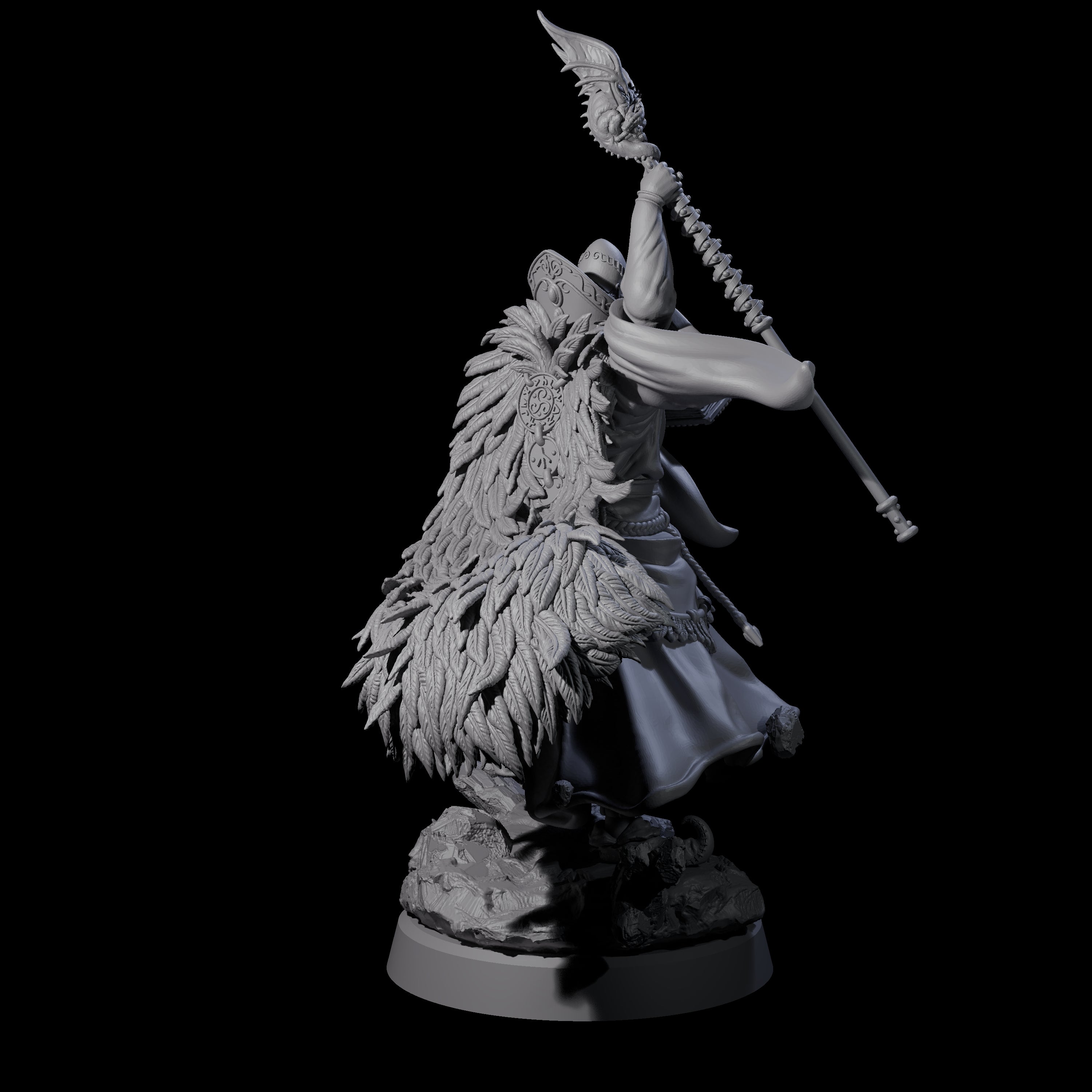 Forest Archmage Miniature for Dungeons and Dragons, Pathfinder or other TTRPGs