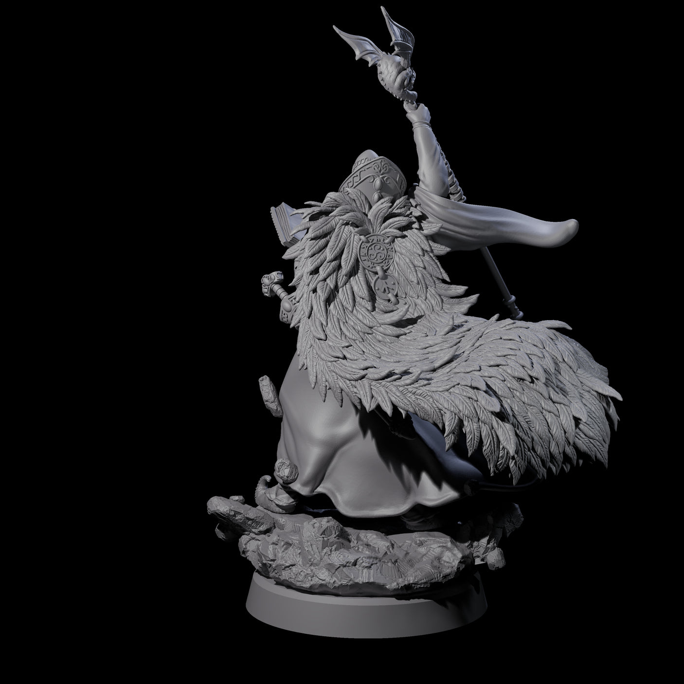 Forest Archmage Miniature for Dungeons and Dragons, Pathfinder or other TTRPGs
