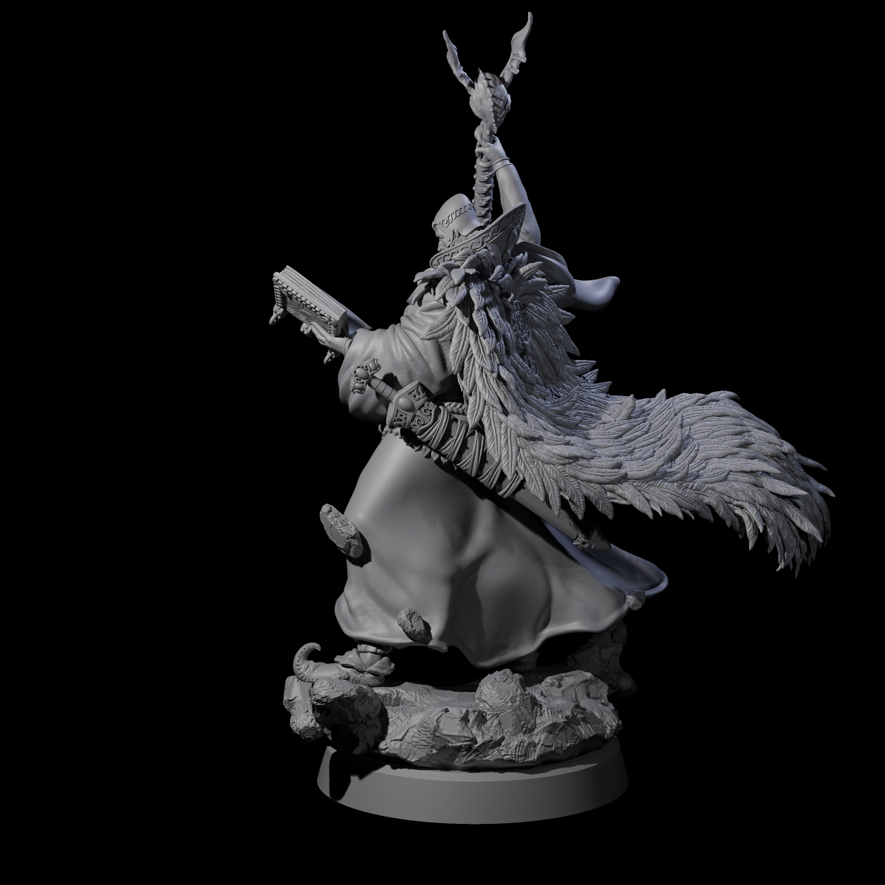 Forest Archmage Miniature for Dungeons and Dragons, Pathfinder or other TTRPGs