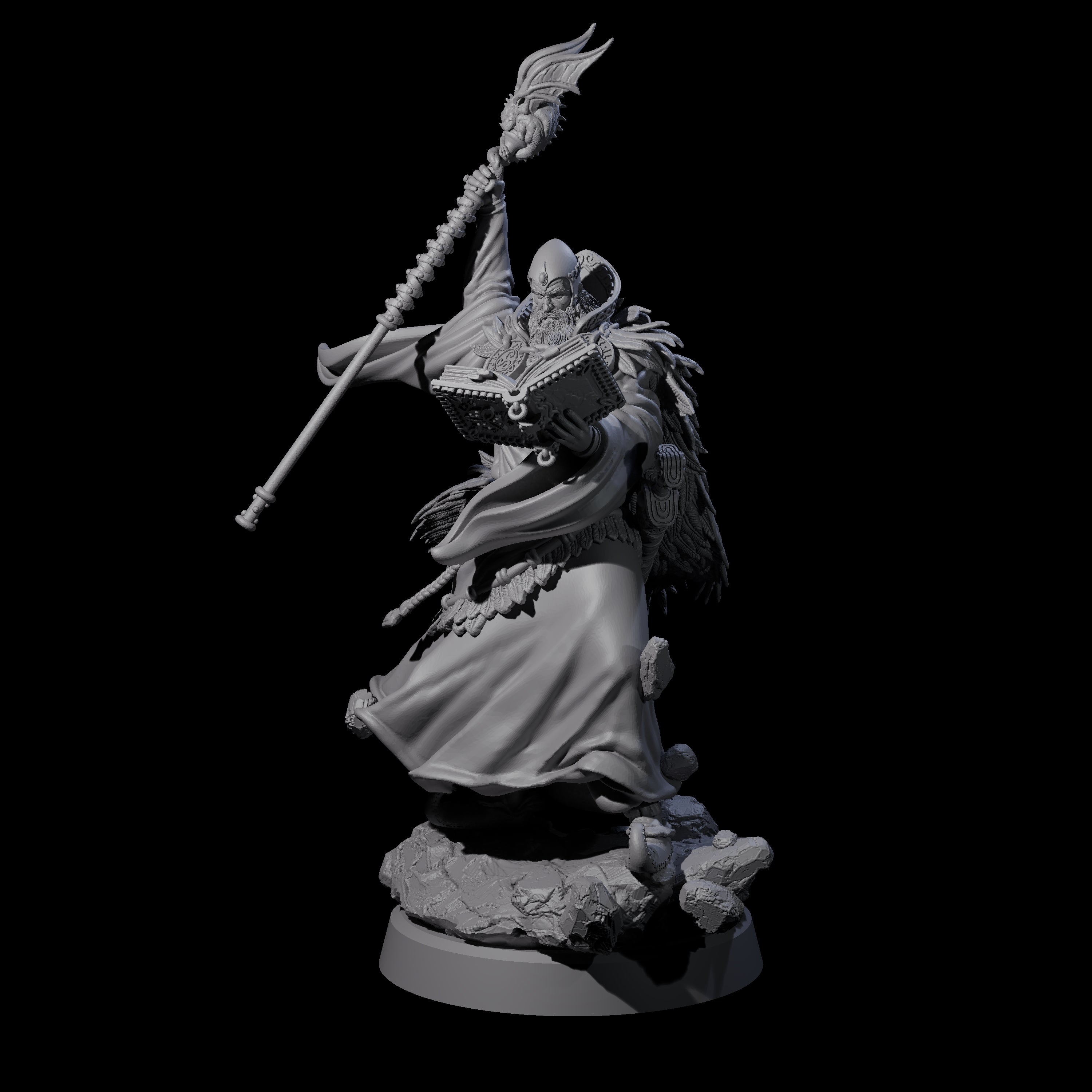 Forest Archmage Miniature for Dungeons and Dragons, Pathfinder or other TTRPGs