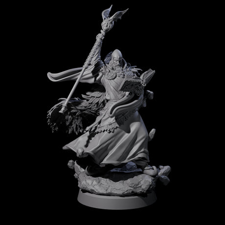 Forest Archmage Miniature for Dungeons and Dragons, Pathfinder or other TTRPGs