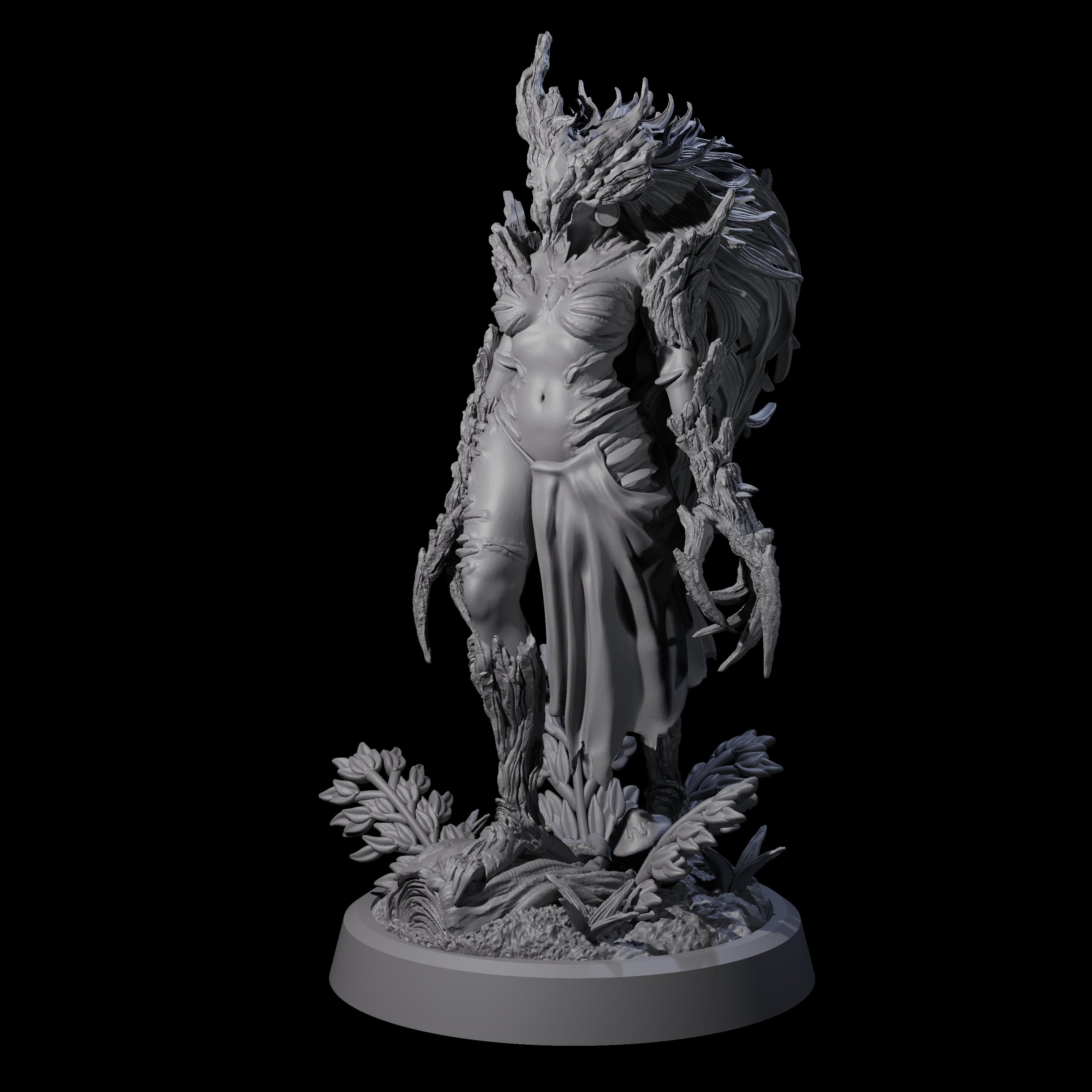 Forest Defending Dryad A Miniature for Dungeons and Dragons, Pathfinder or other TTRPGs