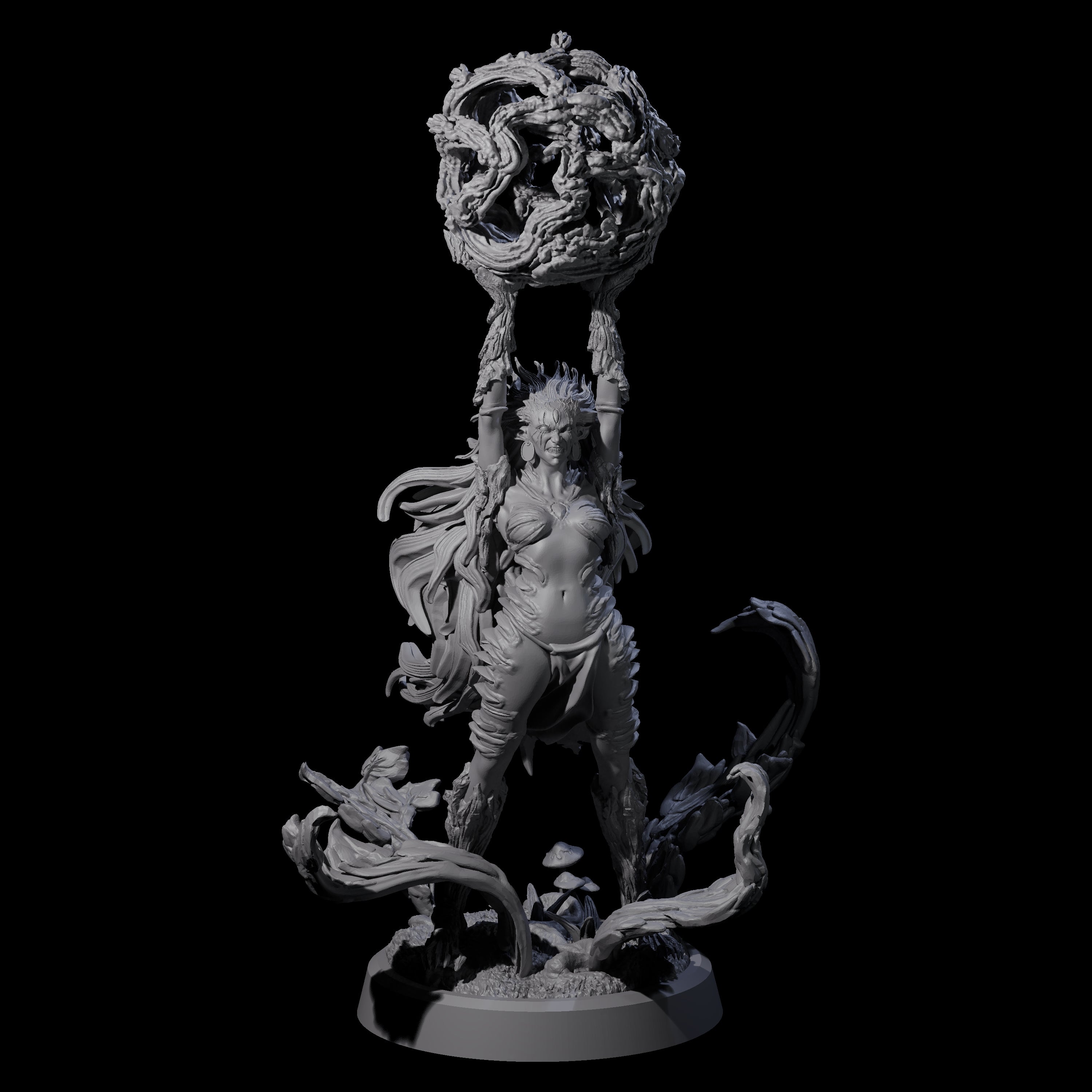 Forest Defending Dryad B Miniature for Dungeons and Dragons, Pathfinder or other TTRPGs